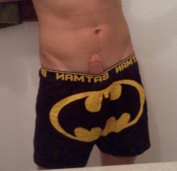 gaygeeksnsfw:  Hot gay geek showing off his undies and cock ——-