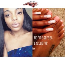 ifeetfetish:  #PRETTYTOES 💅🏾 By: @killarissa_  __  #FEET