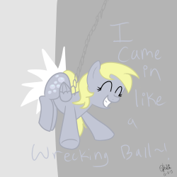 liathejollywolf:  Wrecking Derp! This was a quick drawing so