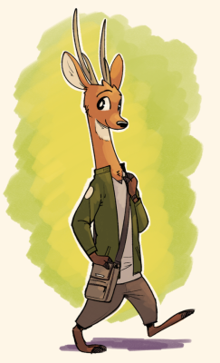 foxefuel: Decided to make a marsh deer character, Micah.