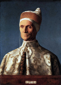 masterpiecedaily:  Giovanni Bellini Portrait of Doge Leonardo