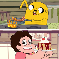 cartoonnetwork:  Which would you rather eat, Bacon Pancakes or