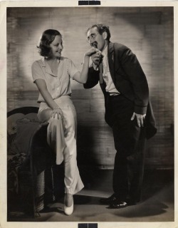    Groucho Marx  and Tallulah Bankhead. 