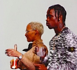 tuchaiinz:  Pastels of Amber and Travis by me. 