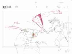 leseanthomas:  Genga animation of Yutaka Nakamura, from Sword