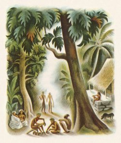 Illustration by Miguel Covarrubias, from Typee: A Romance of
