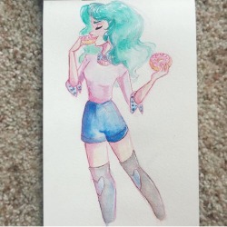 kaylasavagesketches:  My sailor scout watercolor series is my