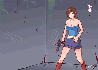 derpixon:  derpixon:  Resident Evil - Hounded Commission for textualtransmission   Jill gets cornered by Nemesis and his hounds, what will ever happen to our zombie-killing heroine?………She gets fucked… LINK (HQ WITH SOUNDS): CLICK ME~    Reblogggg~!