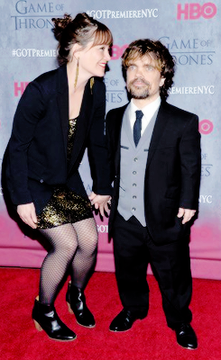margaeryestyrell-deactivated201:  Peter Dinklage and his wife