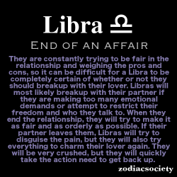 zodiacsociety:  Libra and the end of an affair.