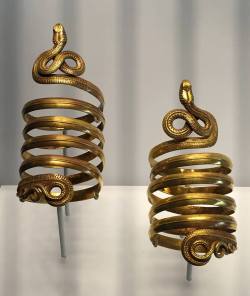 azzydarling:  sixpenceee:  2,200 year old Greek armbands.   The