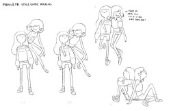 Adventure Time Style Guide design roughs by character &