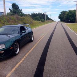 street-racing-spectacular:  Now that’s how you do a burnout