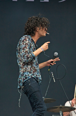 newneattshirt:  Matty Healy // BBK Live 2014 