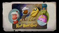 Root Beer Guy - title card design by Graham Falk painted by Nick