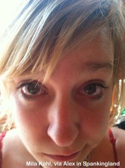 My poor, sweet sister’s tear filled eyes after a hard spanking