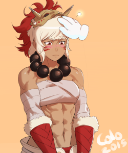 colodraws:  pap the buff girl 