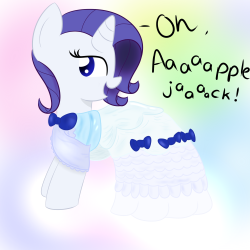 askfillyrarity:  Wanna see my new dressssssssss? ~ <3 ((Colored