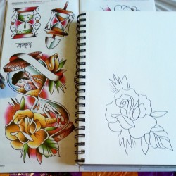 Copying a flower. Aiming for smooth and solid. No pencil. #flowers