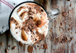 cupcakes-for-breakfast:  Stout Hot Chocolate with Ice Cream |