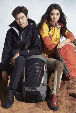 sexy4yennie:  Lee Jong Suk and Park Shin Hye - Millet S/S 2015