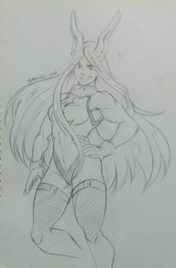 rin-go-san:Just a quick sketch of Miruko 💗 It’s my first