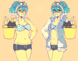 koujakuandthediamonds:  another beach babe to go with this one tho