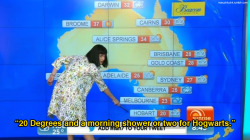 nosuchluckk:  Katy Perry does Australia’s weather report for