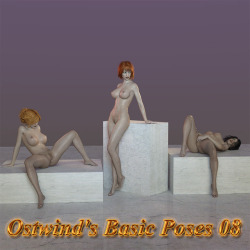 40 erotic poses for Genesis 3 Female plus Genesis 8 Female. Add