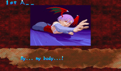 chosenchozo:  Ending of Lilith - Vampire Savior 