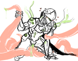 zulaidraws: more tenta fuck cause Genji loves it~ 