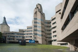 sosbrutalism:    It’s a cliff, no, it’s a town hall!Gottfried