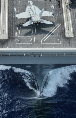 militaryarmament:  A Boeing EA-18G Growler assigned to the “Gauntlets”
