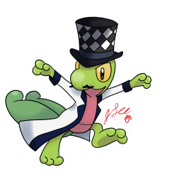 I named my Treecko Zeppeli.