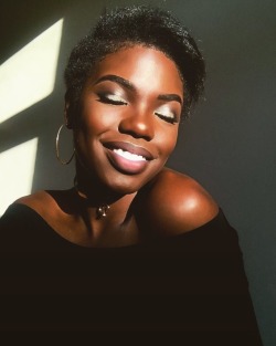 melanineddoll:  Smile cause black don’t crack 🔥