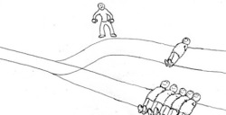 fartgallery:   people are hanging out on the train tracks that