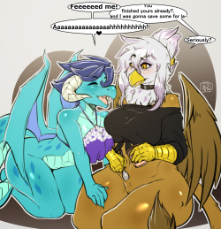 avante92artblog:  Ember really enjoys ice cream…   cuties~