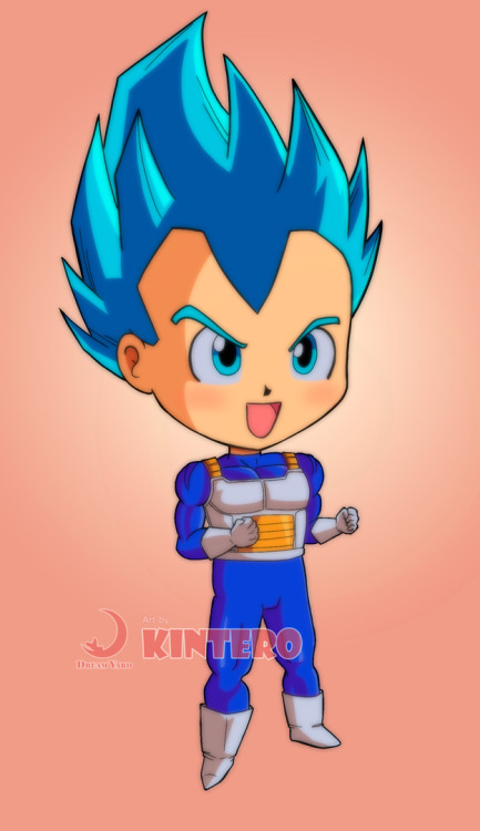 chibiyard: Chibi Vegeta ssjblue form I hope you like it! 