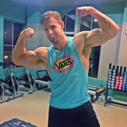 Showing Off His Arms