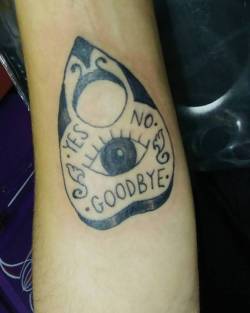 Planchette. Don’t get possessed.    Thank youu.    #ink