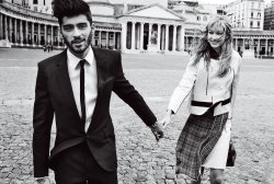 runwayandbeauty:  Gigi Hadid & Zayn Malik by Mario Testino