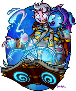 Delidah showing off some of her specialty spells to a curious