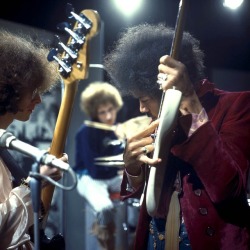 soundsof71: The Jimi Hendrix Experience tuning up for the Dutch