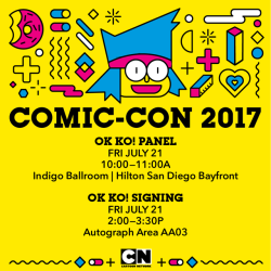 Check out our newest hero TODAY at Comic Con for an @ok-ko panel