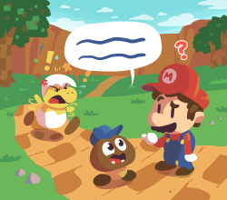 tubartist:  My complete Paper Mario set, with all of the partners!Paper