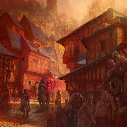 we-are-rogue:   La Procession rouge  by  Marc Simonetti  