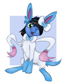 marsminer-venusspring:Jettrax as a Sylveon for OC-tober!omfg