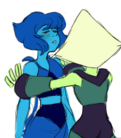 crimpeekodraws:  Peridot/Lapis Lazuli Fusion prompt, Amazonite!