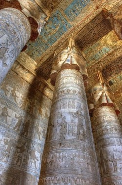 wessasaurus-rex:  vwillas8:  Temple of Hathor Dendara, Egypt