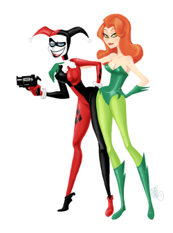 missharleenfquinzel:  Harley and Ivy by chillyfranco 